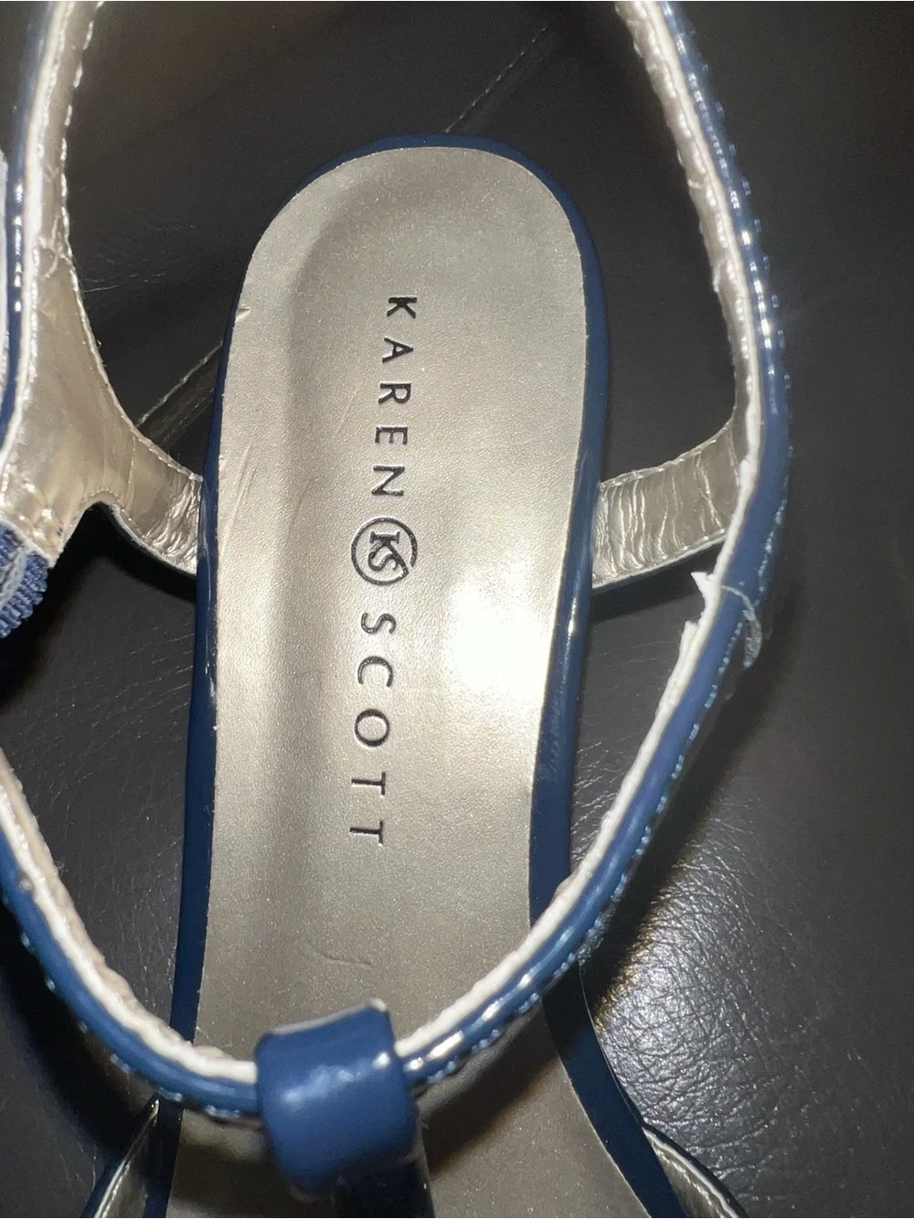 (New) Karen Scott Women's Sabinaa Blue sandal size 8 M